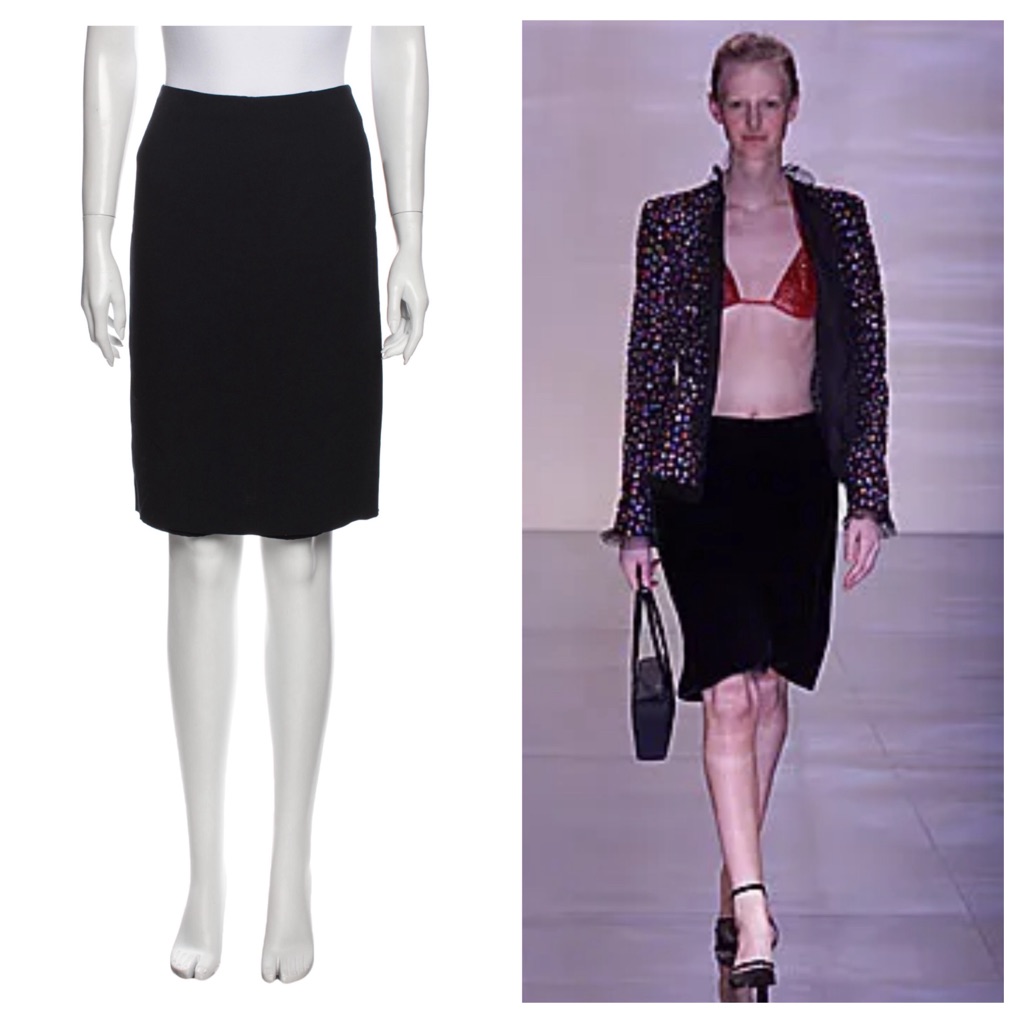 Emporio Armani 2001 Vintage Navy Pencil Skirt